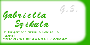 gabriella szikula business card